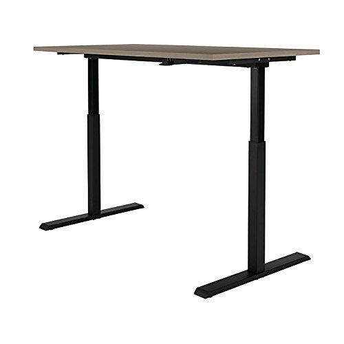 Realspace Magellan Pneumatic Sit-Stand Height-Adjustable Desk, Gray