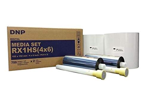 DNP 4x6" Print Media for DS-RX1HS Dye Sub Printer; 700 Prints Per Roll; 2 Rolls Per Case (1400 Total Prints).