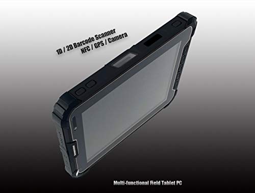 Ultra Rugged Android Tablet Barcode Scanner, 8-inch | with Zebra SE4750 2D Scan Engine | Android 9.0 | WiFi & 4G LTE Wireless | 10000mAH Large Battery | Drop-Survival, for Inventory & Tracking