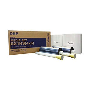 DNP DS-RX1HS 6" Dye Sublimation Printer - Bundle With DNP Print Media 4x6" 700 Prints, WPS Pro Wireless Printer Server, Padded Printer Carrying Case