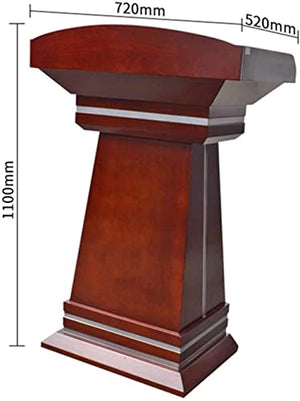 None Floor Lectern Wooden Tall Podium