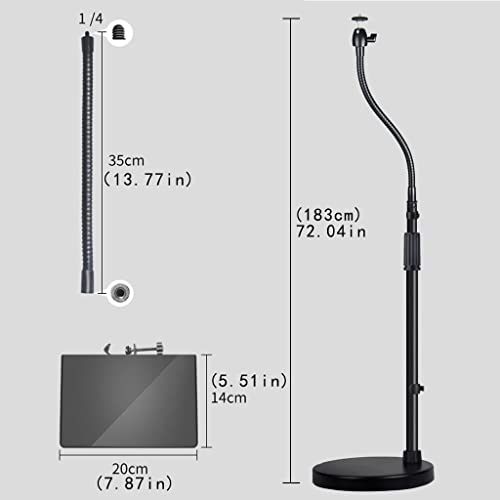 SONGCHAO Ground-Mounted Projector Stand with 360° Rotation and Adjustable Height - 7.71LB Load Capacity (With Tray)
