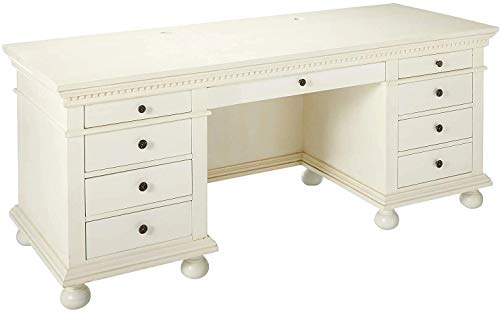 Home Office Furniture Sets, Modern Computer Desk Workstation Bookcase Bookshelf File Cabinets Writing Desk Furniture for Home Office Study Room (Espresso Desk) (Cream Desk)