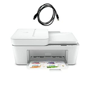 H-P DeskJet 41Series All-in-One Wireless Color Inkjet Printer Mobile Print, Scan & Copy, Auto Document Feeder Features 2-Sided Printing, Multi-Page scanning, and a Bools USB Printer Cable