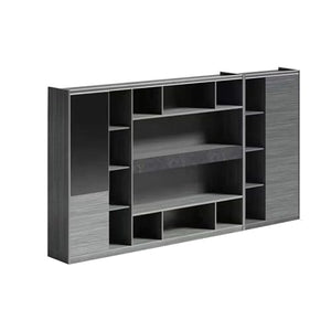 KAGUYASU Luxury Wooden Bookcase with Doors - Home Office Display Cabinet
