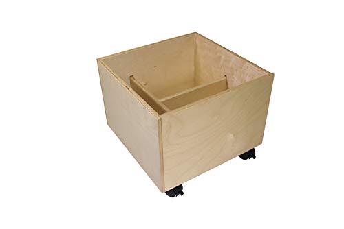 Childcraft Help On Wheels Mobile Teacher Stool, 18 x 18 x 18 Inches