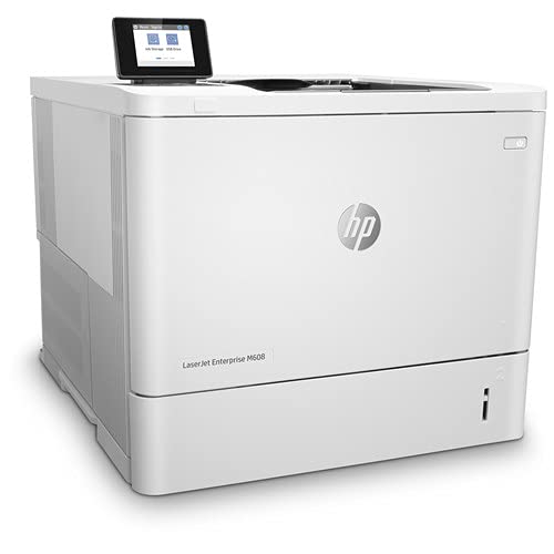 HP Laserjet Enterprise M608dn Monochrome Laser Printer (K0Q18A) with Power Strip Surge Protector & Cleaning Cloth