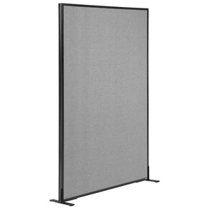 Global Industrial Freestanding Office Partition Panel, Gray 36-1/4"W x 60"H
