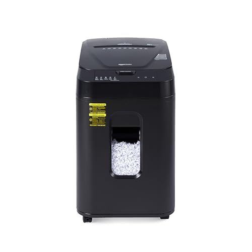 Amazon Basics Autofeed Micro Cut Paper Shredder, Black