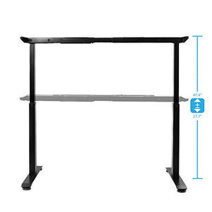 Seville Classics OFF65802 AIRLIFT S2 Electric Height-Adjustable Standing Desk (BASE ONLY) ONLY), Black