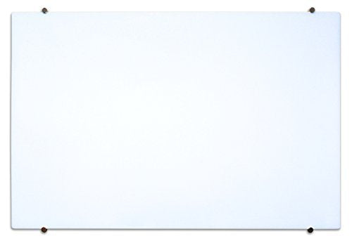 Luxor Furniture WGB6040M Magnetic Wall-Mounted Glass Board-60"x 40"