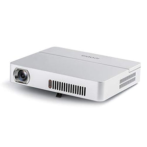 iCODIS RD-813 Mini Projector, 3000lm Portable Pico Projectors, Native HD Resolution, Support 1080P, 10000:1 Contrast Ratio, Build in 10000mAh Battery, Compatible with TV Stick, PS4, HDMI, VGA, USB