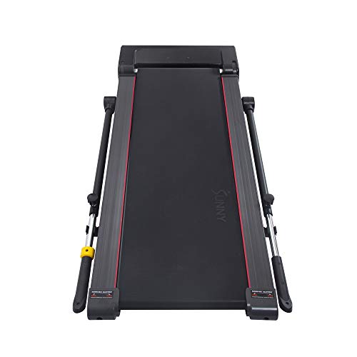 Sunny Health & Fitness Slim Folding Treadmill Trekpad with Arm Exercisers - SF-T7971, Black