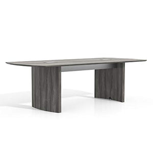 Safco Products MNC8LGS Medina Table, 8', Gray Steel