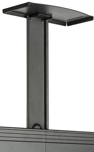 Displays2go EMDB4060BK Dual HDTV Stand with Wheels, Holds 40-60" TV Screens, Height Adjustable