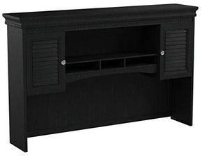 Bush Furniture Fairview Hutch for L Shaped Desk in Antique Black