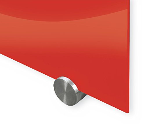 Best-Rite Visionary Colors Magnetic Glass Dry Erase Whiteboard, 3 x 4 Feet, Deep Red (83844-Red)