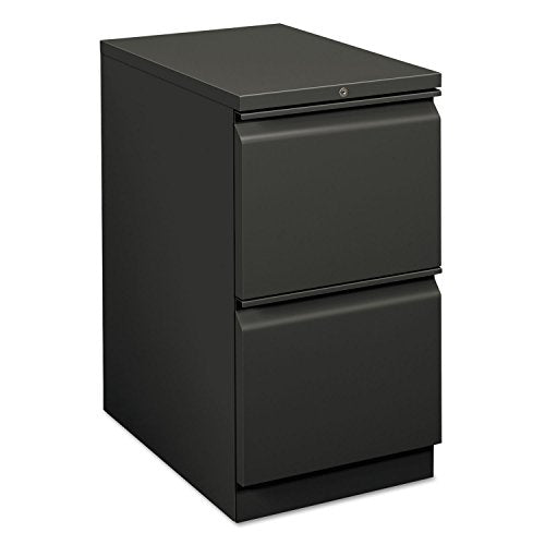 HON Efficiencies Mobile Pedestal File - Two File Drawers, Charcoal
