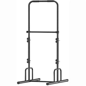 DSWHM Fitness Equipment Strength Training Equipment Strength Training Dip Stands Multifunctional Power Tower Pull Up Bar Dip Station Stands Adjustable Height 196-224 cm Full Body Strength Training
