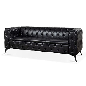 Generic 84.06 Inch Traditional Square Arm 3 Seater Sofa