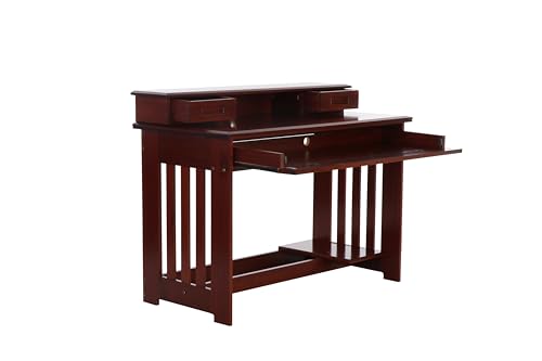 Discovery World Furniture Merlot Desk, Hutch, and Chair