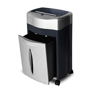 HIZLJJ 21-Sheet Cross-Cut Paper Shredder for Office Use - CD/Credit Card Shredder