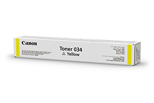 Canon Genuine Toner Cartridge 034 (9451B001) (1-Pack, Yellow), Works with Canon imageCLASS MF820Cdn and MF810Cdn