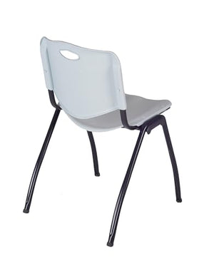 Romig M Lightweight Stackable Sturdy Breakroom Chair (40 Pack) - Grey
