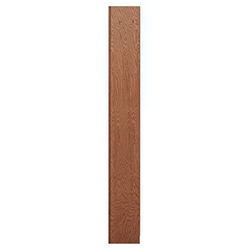 Home Square Tall 12-Shelf Double Wide Solid Wood 84" Bookcase Set of 2 in Dry Oak by Home Square