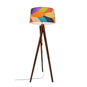 Eangee Home Design Echolux Giant Floor Lamp Multi Shade Real Cocoa Leaves 24"x24"x68" (350 XL m)