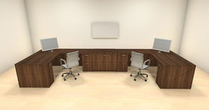 UTM Furniture Modern Executive Office Workstation Desk Set, CH-AMB-S69