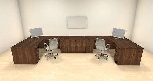 UTM Furniture Modern Executive Office Workstation Desk Set, CH-AMB-S69