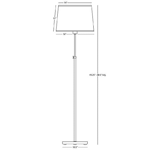 Robert Abbey 463 Lamps with Oyster Linen Shades, Aged Natural Brass Finish