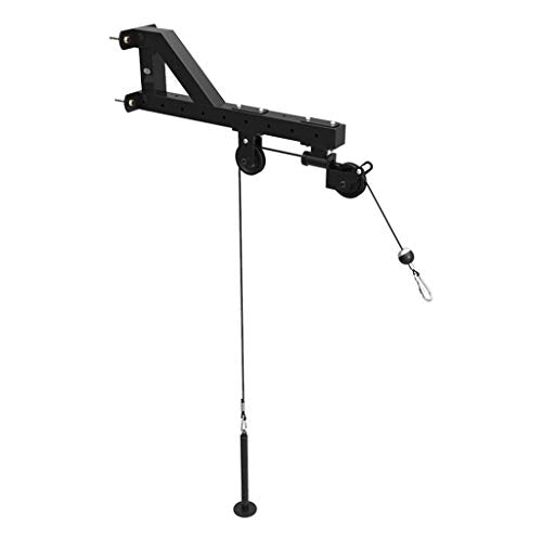 Asuka Pulley Trainer Black 360° Rotatable Biceps Curls Triangle Structure Wall Mount Cable Machine Accessories Olympic Asuka Pulley Trainer Strength Training Equipment