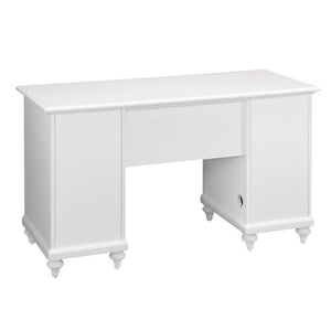 Bermuda Brushed White Pedestal Desk by Home Styles