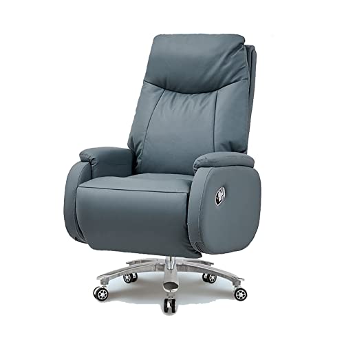 inBEKEA Ergonomic Leather Boss Chair, 160° Reclining High-Back Computer Chair with Electric Footrest