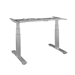 Seville Classics OFF65874 Airlift S3 Electric Height Adjustable Standing Desk Frame with 4 Memory Button LCD Controller, Extendable 45" to 62.9" W Gray