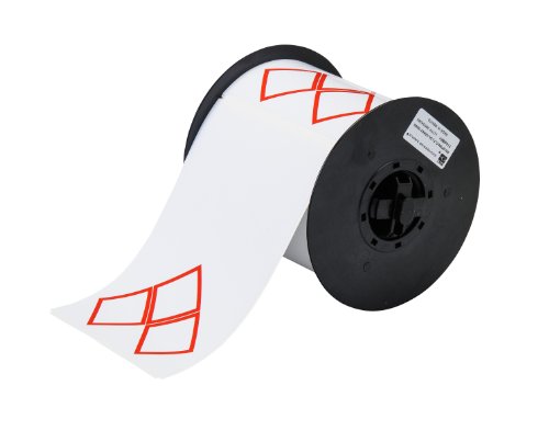 Brady B30-262-7569-CLP3A Vinyl Film, 4.000" x 6.000" BBP31 2 Color GHS Vinyl Tape - 3 Diamond (1 Roll of 200 Labels ),Red on White