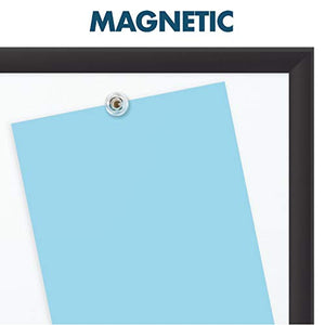 Quartet Magnetic Porcelain Whiteboard, 2' x 3' White Board, Premium, Duramax, Black Aluminum Frame (2543B)