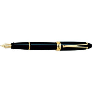 Aurora Ipsilon Deluxe Fountain Pen - Black, Italic Nib B12/N-IT
