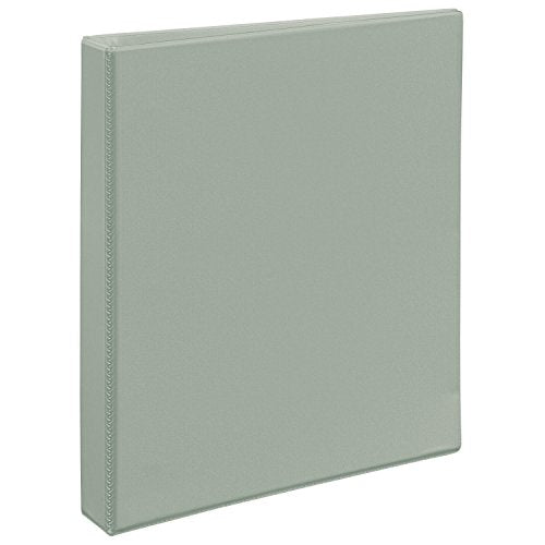 Avery Heavy-Duty Nonstick View Binder, 1" One Touch Slant Rings, 220-Sheet Capacity, DuraHinge, Shadow Gray (05303)