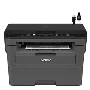 Brother Premium HL L23 Series Compact Monochrome Laser All-in-One Laser Printer I Print Scan Copy I Wireless | Mobile Printing I Auto 2-Sided Printing I Up to 32 Pages/Min + Delca HDMI Cable