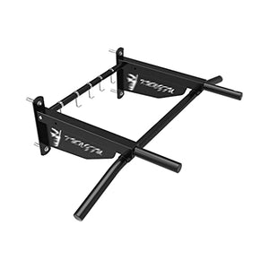 TYX Wall Mounted Pull Up Bars, Multifunctional Chin Up Bar with Pull Rope Hooks, Strength Training Equipment for Home Gym Indoor