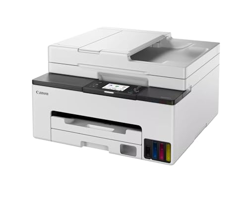 Canon Megatank GX2020 All-in-One Wireless Printer | Print, Copy, Scan | Mobile Printing | 2.7" Color Touchscreen | Auto Document Feeder | Auto Duplex