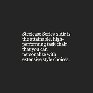 Steelcase Series 2 Office Chair - Ergonomic Work Chair with Wheels - Licorice