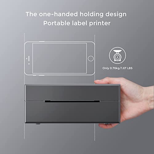 MUNBYN Bluetooth Thermal Label Printer & 2 in 1 Label Holder