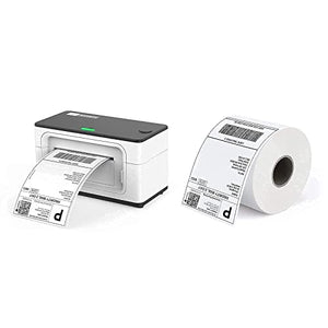 MUNBYN Thermal Label Printer, with Pack of 500 4x6 Roll Labels,High Speed Direct USB Thermal Barcode 4×6 Shipping Label Printer Marker