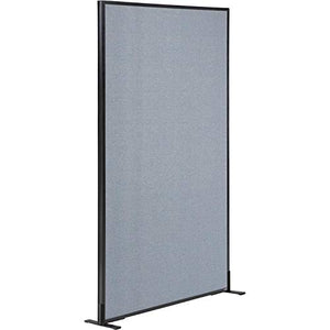 Global Industrial Freestanding Office Partition Panel, Blue 36-1/4"W x 96" H