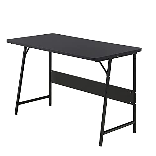 Computer Desk 47.24 inch Modern Sturdy Office Desk PC Laptop Notebook Study Writing Table for Home Office Workstation, Black