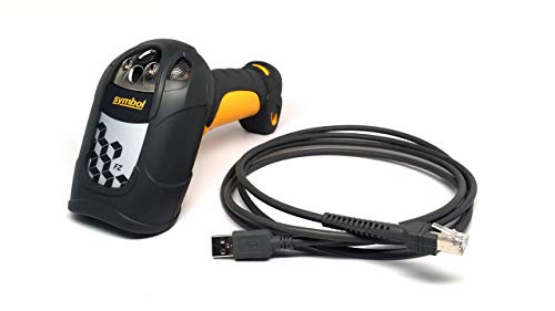 Zebra/Motorola Symbol LS3408-FZ Rugged Handheld Barcode Scanner with USB Cable (Renewed)